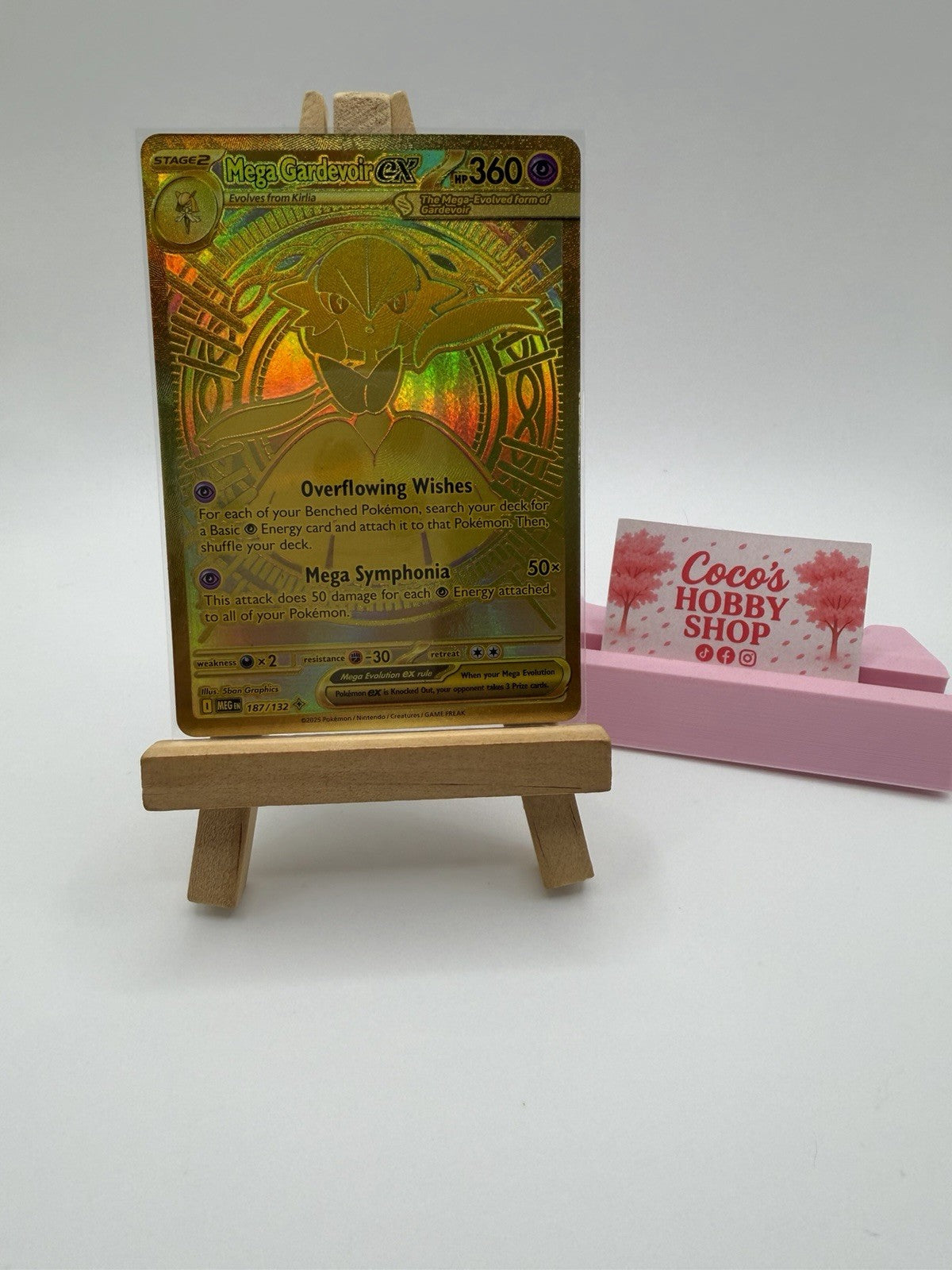 Mega Gardevoir EX 187/132 Near Mint Pokemon TCG