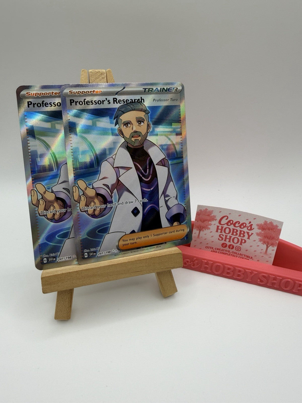 Professor's Research 241/198 NM  Ultra Rare - Scarlet & Violet Base Pokemon X2