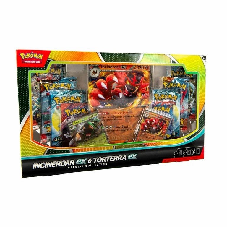 Pokemon TCG - Incineroar ex & Torterra ex Special Collection 8 Packs